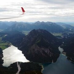 Flugwegposition um 15:39:58: Aufgenommen in der Nähe von 39027 Graun im Vinschgau, Autonome Provinz Bozen - Südtirol, Italien in 3156 Meter
